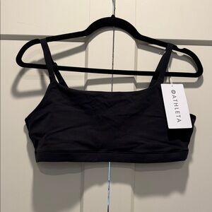 Athleta Black Cropped Bralette Tank